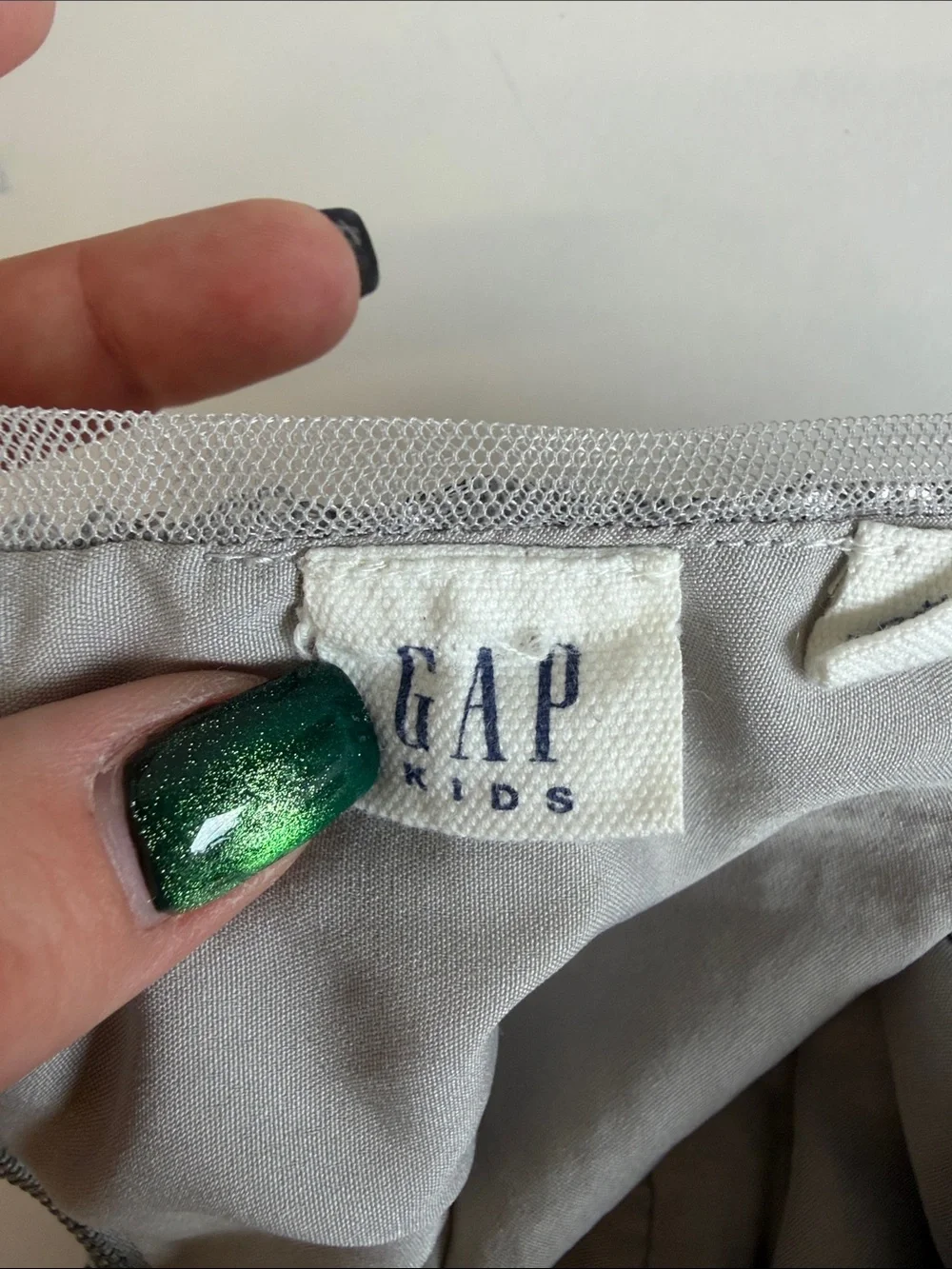 Gap Girls Silver Sequin Short Sleeve Party Dress